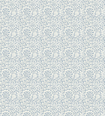 Flora Wallpaper by GP & J Baker Blue