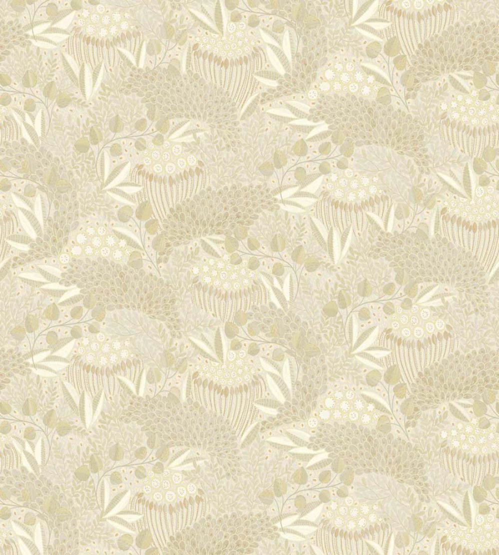 Floral Batik Mural by Eijffinger Beige/Sand