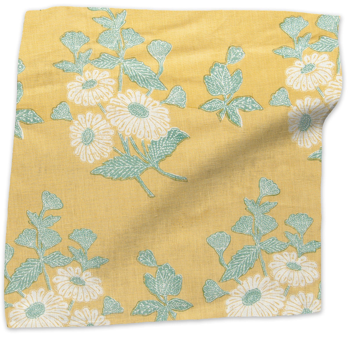 Floral Batik Fabric by Kathryn M. Ireland in Yellow