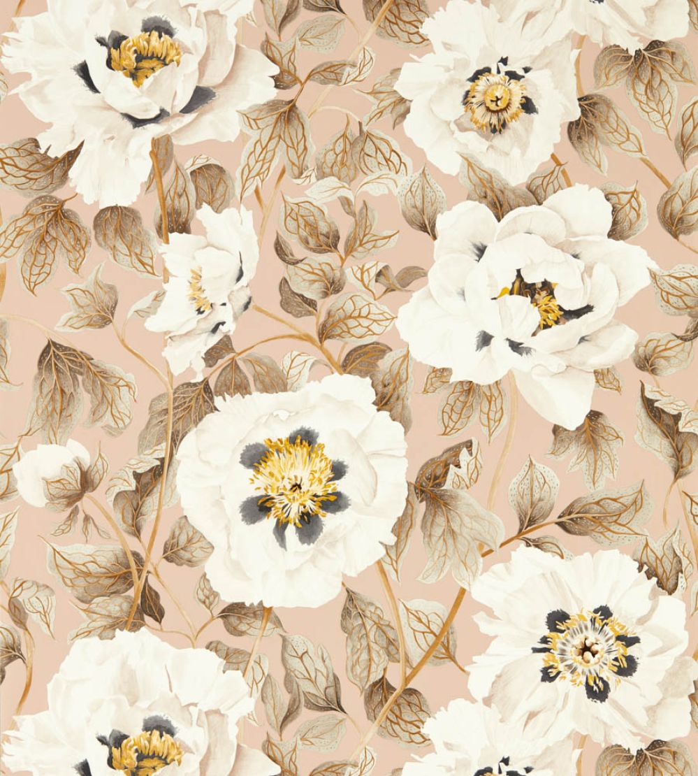 Florent Wallpaper by Harlequin Positano / Maple / Graphite