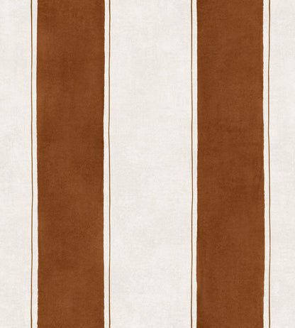 Florentine Stripe Wallpaper by Coordonne Coffee