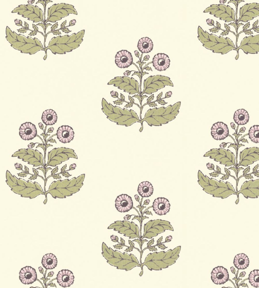 Floret Wallpaper by Langelid Von Bromssen Lilac