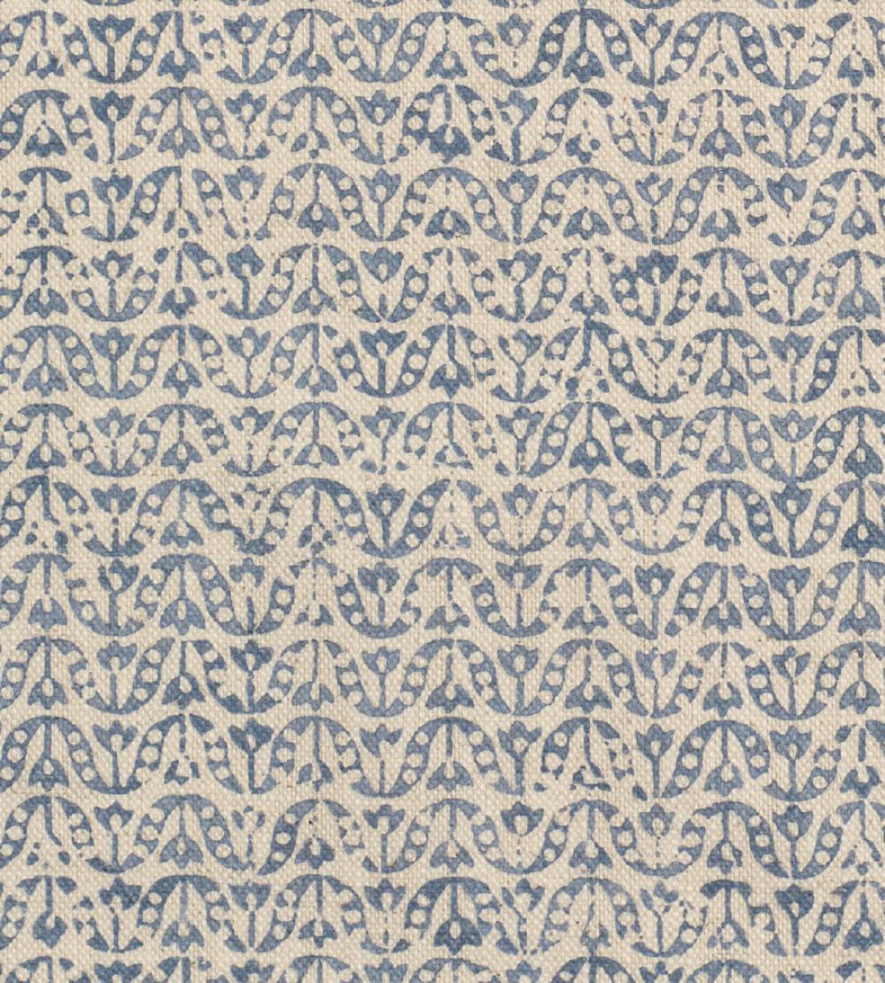 Flori Fabric by James Hare Gentian Blue