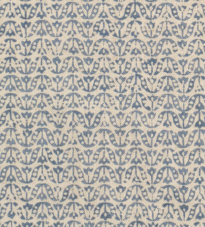 Flori Fabric by James Hare Gentian Blue
