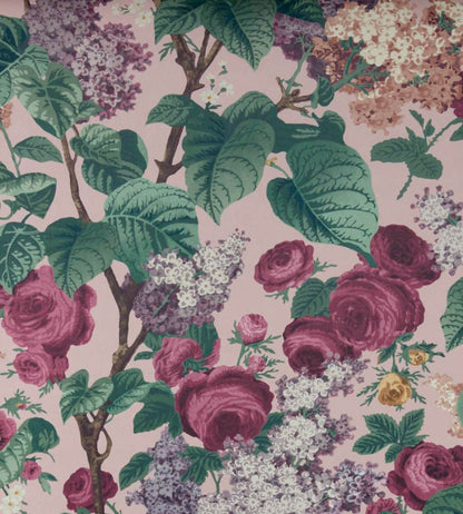 Floribunda Wallpaper by 1838 Wallcoverings Blush