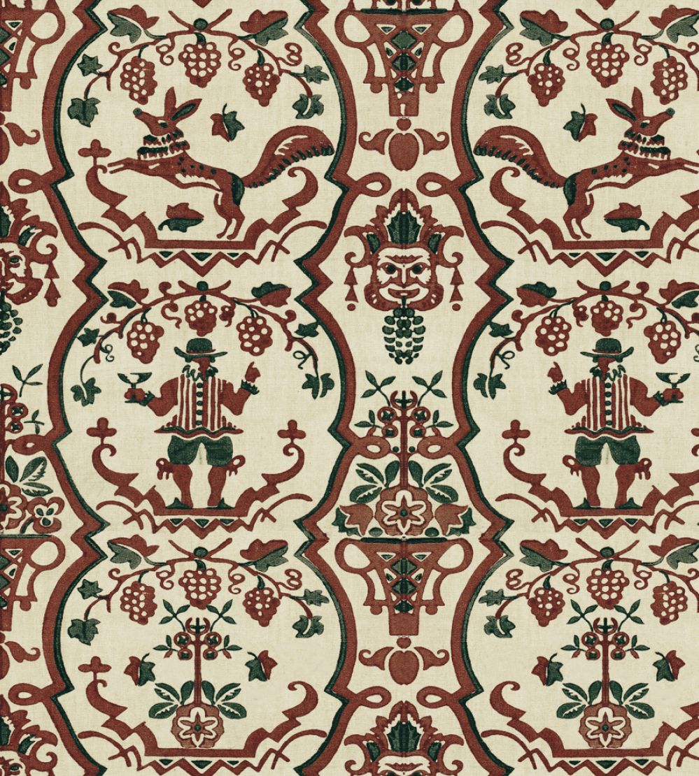 Floricsome Wallpaper by MINDTHEGAP Beige/Green/Red