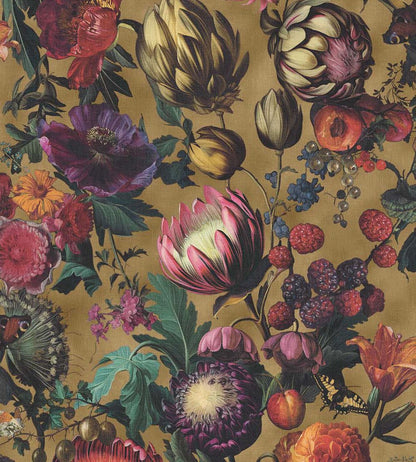 Flourish Wallpaper by Eijffinger Chestnut