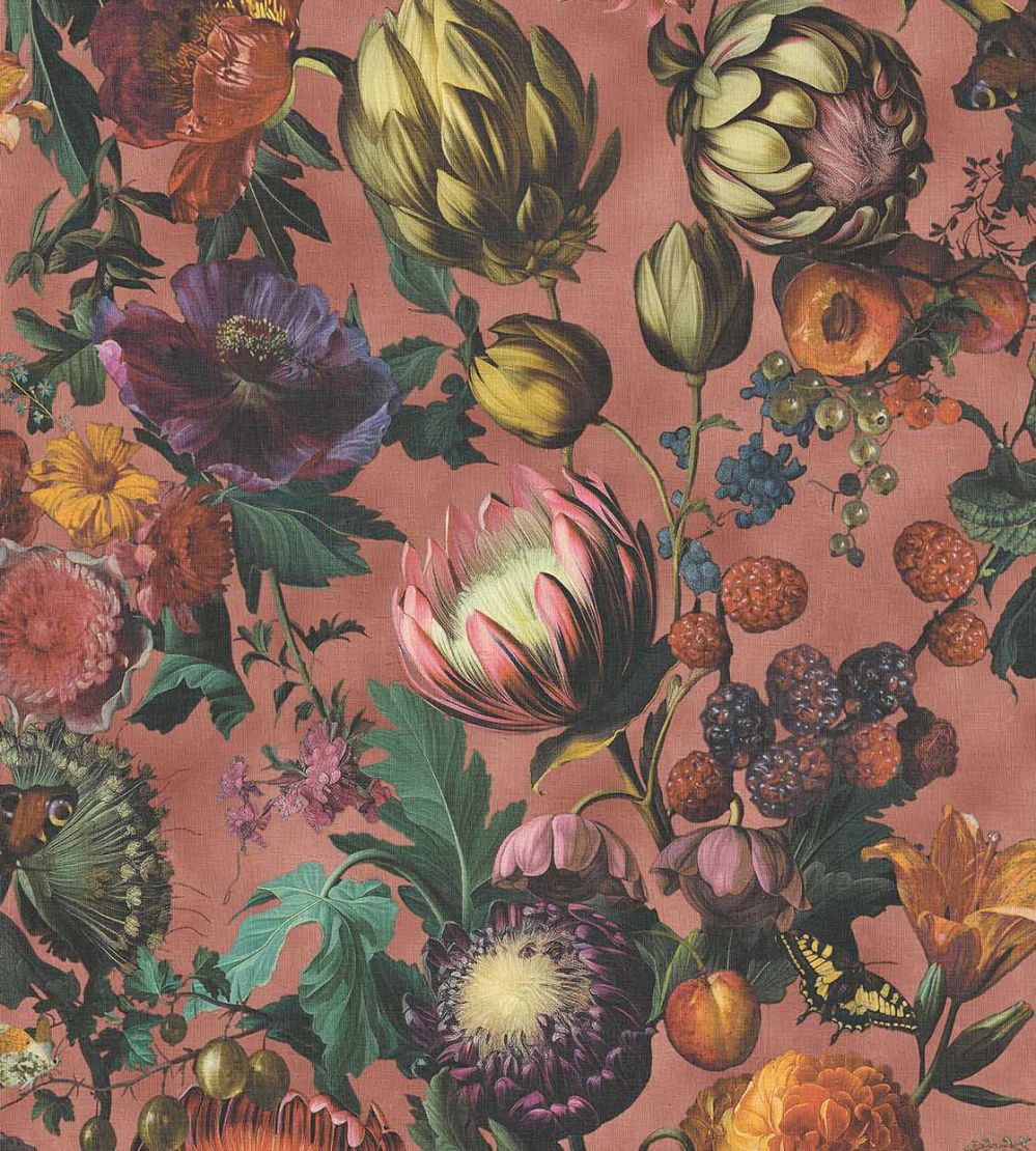 Flourish Wallpaper by Eijffinger Pink