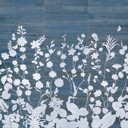 Flourish Mural by Phillip Jeffries in Celestial Moonglow (PJ 10349)