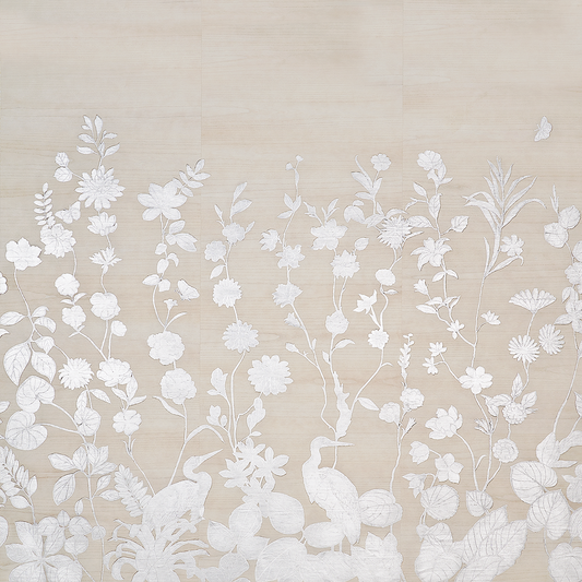 Flourish Mural by Phillip Jeffries in Champagne Mist (PJ 10347)