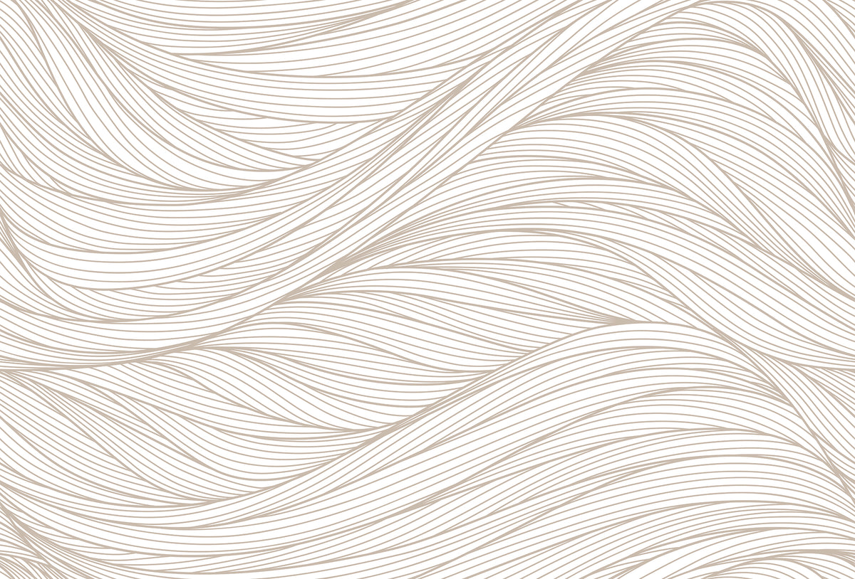 Flow Lines Beige mural by Rebel Walls