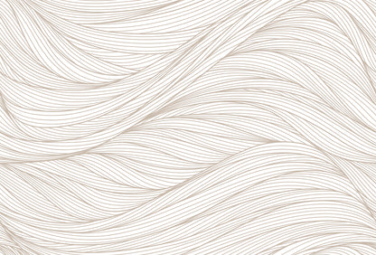 Flow Lines Beige mural by Rebel Walls
