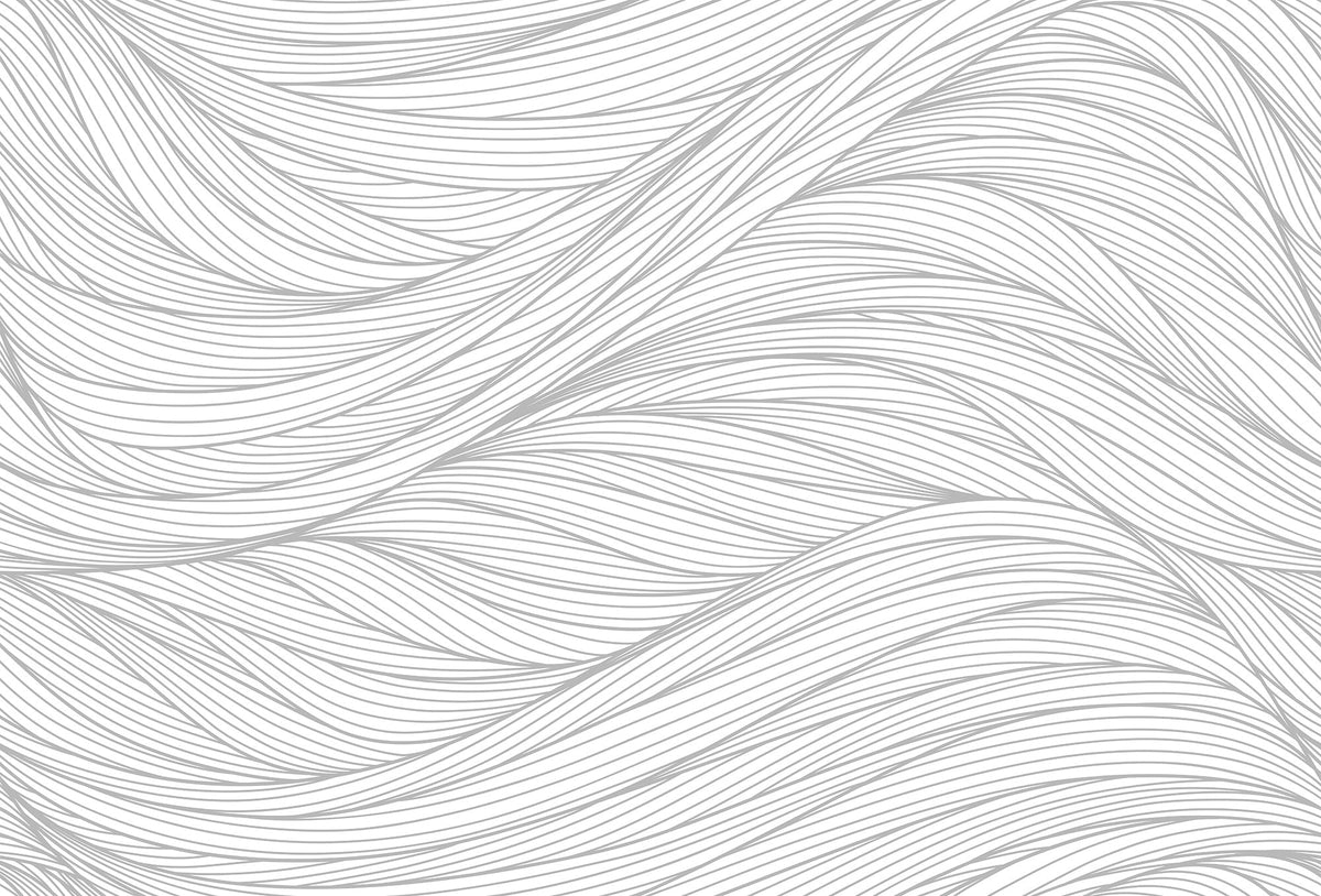 Flow Lines Gray mural by Rebel Walls
