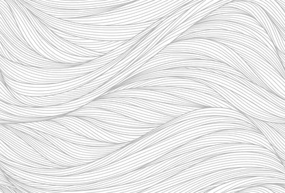Flow Lines Gray mural by Rebel Walls