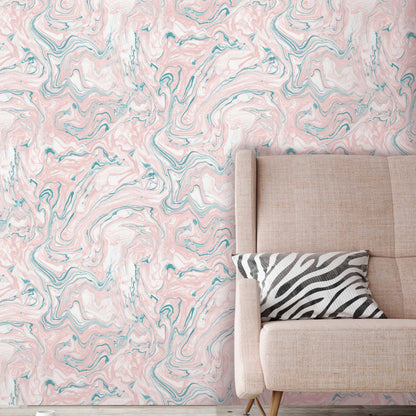 Flow in Blush/Teal by Woodchip & Magnolia