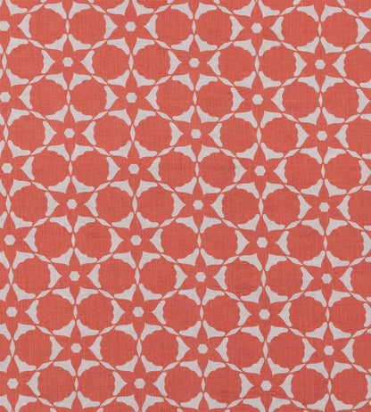 Flower Cut Out Fabric by Vanderhurd Coral/Champignon