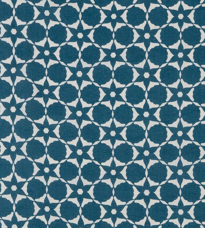 Flower Cut Out Fabric by Vanderhurd Indigo/Moonstone