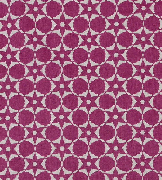 Flower Cut Out Fabric by Vanderhurd Magenta/Champignon