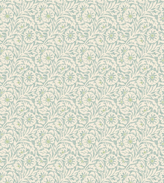 Flower Patch Wallpaper by GP & J Baker Aqua