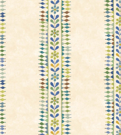 Flower Pot Wallpaper by GP & J Baker Blue/Green