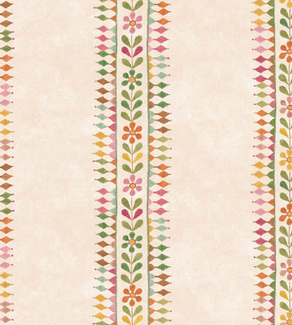 Flower Pot Wallpaper by GP & J Baker Green/Pink