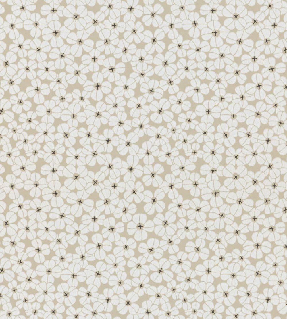 Flower Shower Wallpaper by Langelid Von Bromssen Chalk White