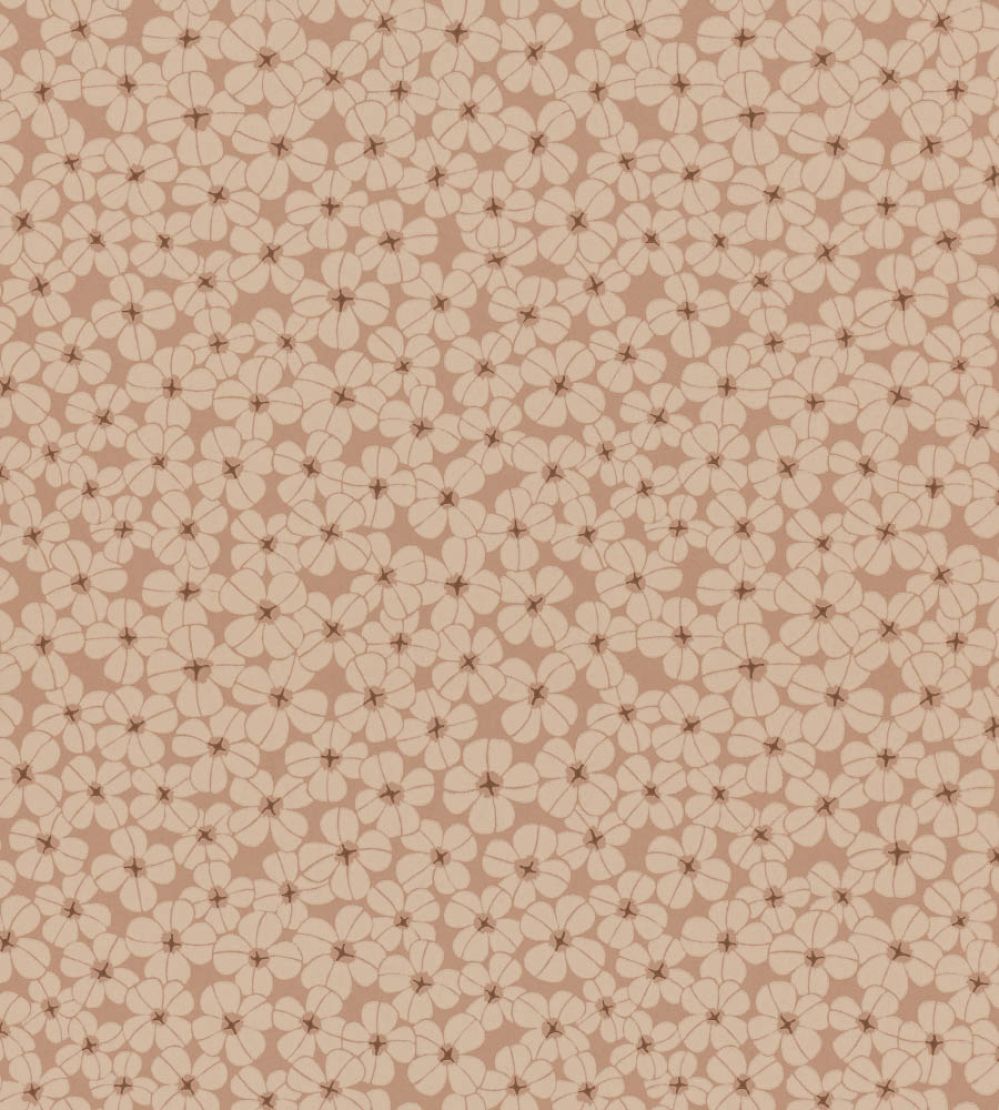 Flower Shower Wallpaper by Langelid Von Bromssen Dusty Coral