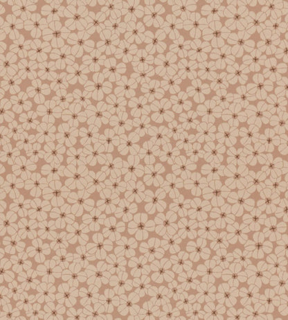 Flower Shower Wallpaper by Langelid Von Bromssen Dusty Coral