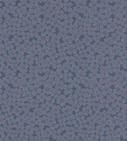 Flower Shower Wallpaper by Langelid Von Bromssen Indigo