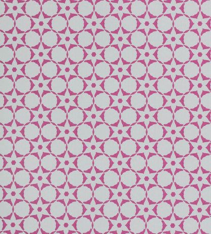 Flower Stencil Wallpaper by Vanderhurd Magenta