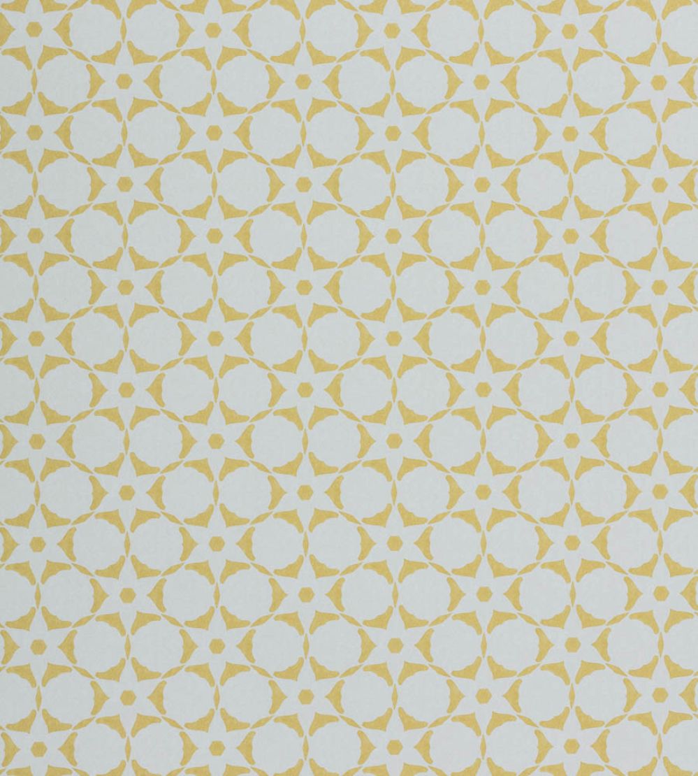 Flower Stencil Wallpaper by Vanderhurd Saffron