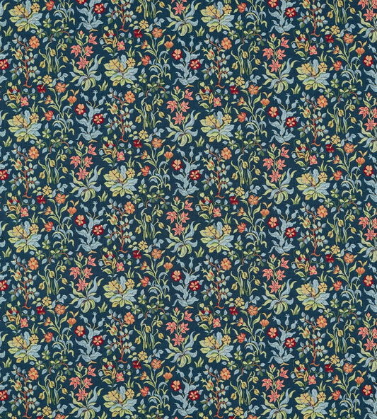 Flowers by May Fabric by Morris & Co Indigo