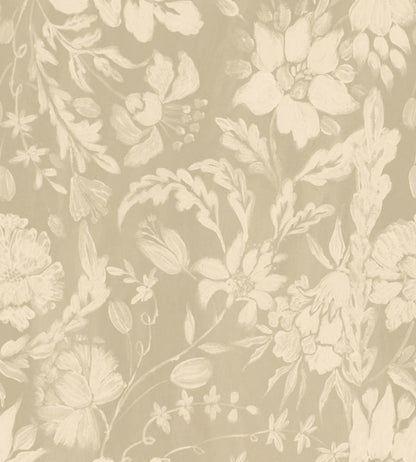 Flowery Ornament Wallpaper by MINDTHEGAP Taupe