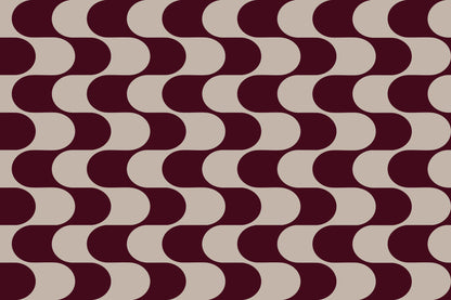 Flux Burgundy mural by Hovia