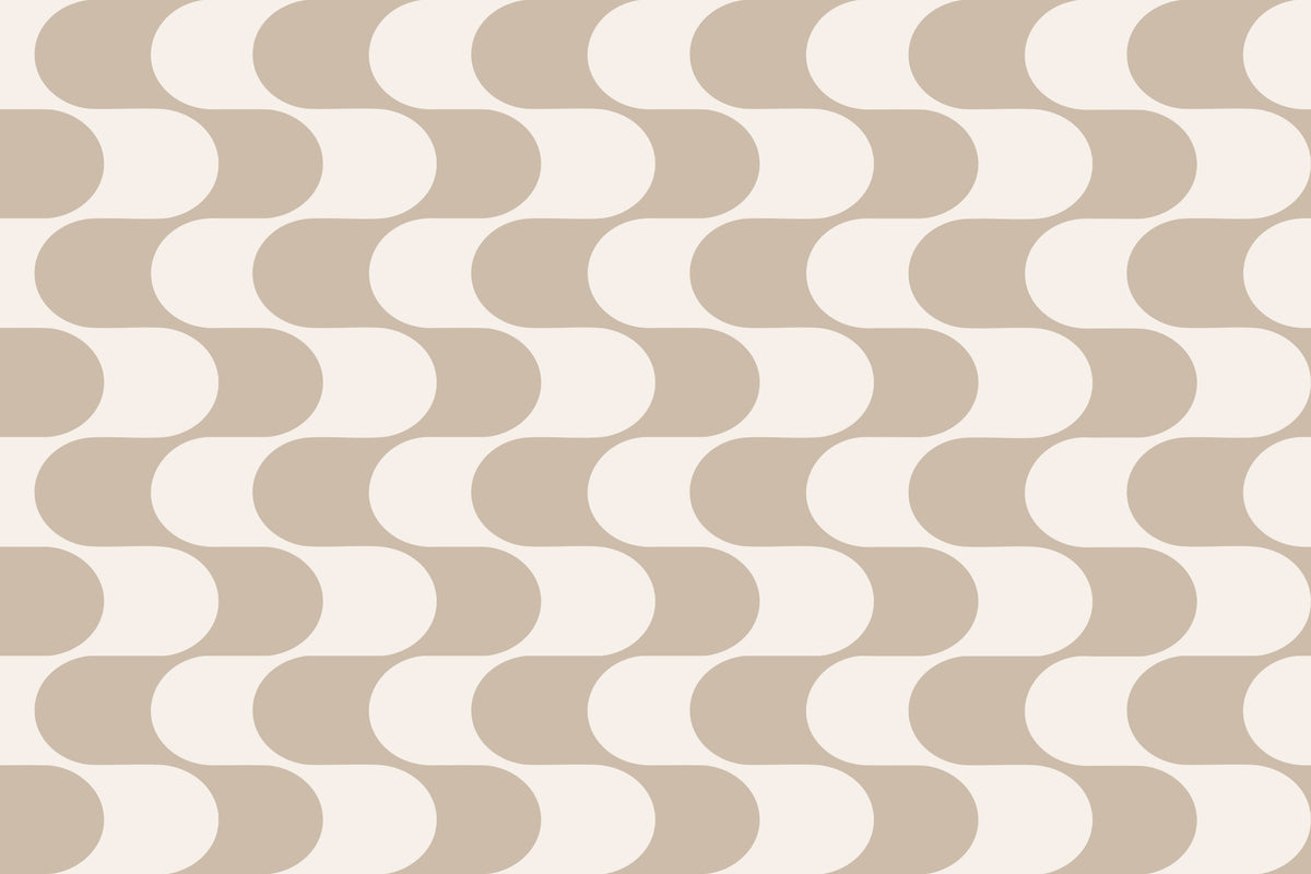 Flux Beige mural by Hovia