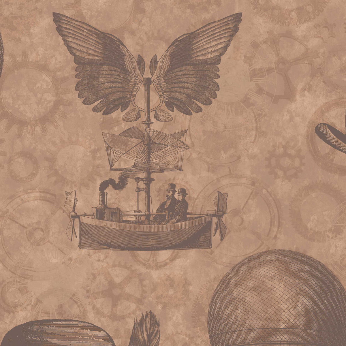 Flying Machines in Tan by Woodchip & Magnolia