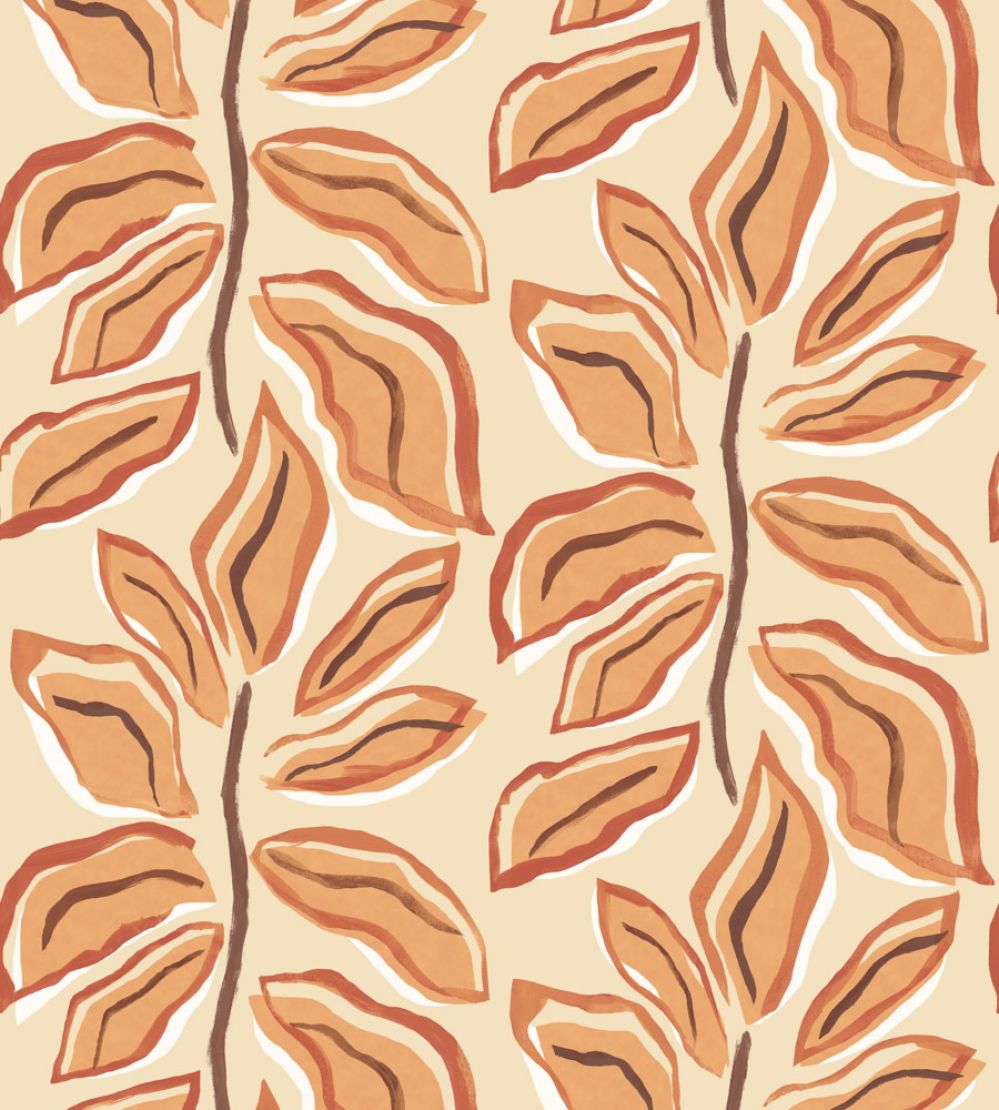 Foli Wallpaper by Ohpopsi Apricot Twist