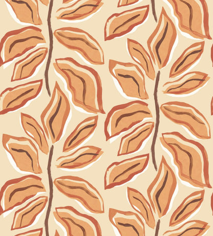 Foli Wallpaper by Ohpopsi Apricot Twist