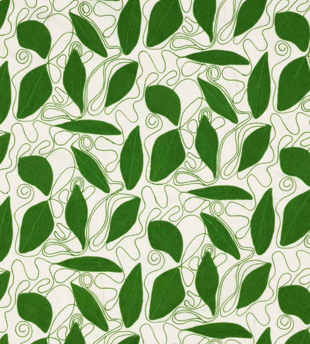 Foliage Fabric by Christopher Farr Cloth Green