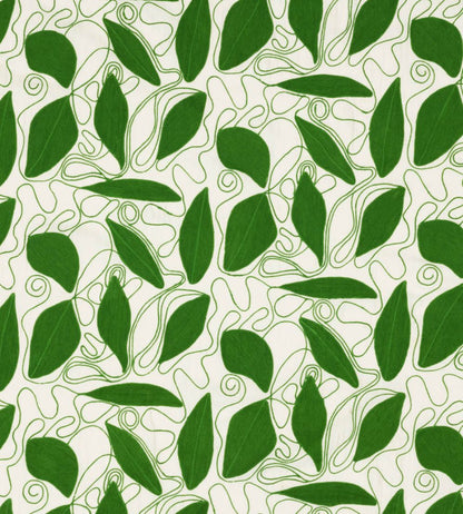 Foliage Fabric by Christopher Farr Cloth Green