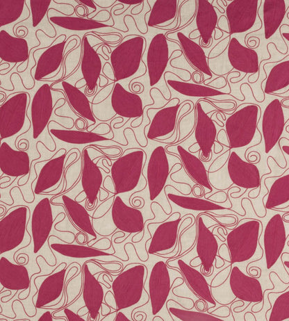 Foliage Fabric by Christopher Farr Cloth Hot Pink