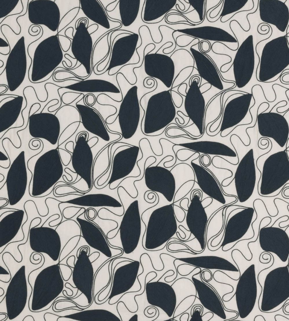 Foliage Fabric by Christopher Farr Cloth Navy