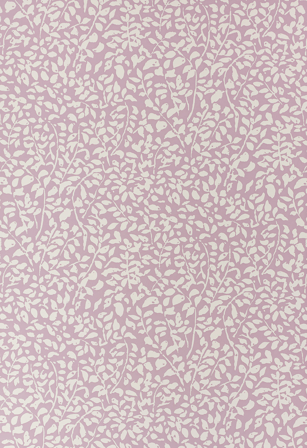 Foliage Reverse Soft Lavender on Almost White Paper wallpaper by China Seas