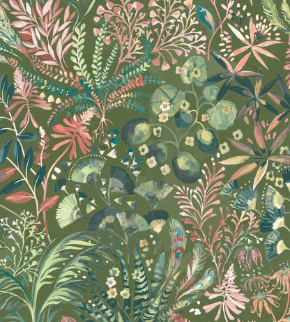 Folium Fabric by Arley House Jade