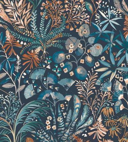 Folium Fabric by Arley House Petrol