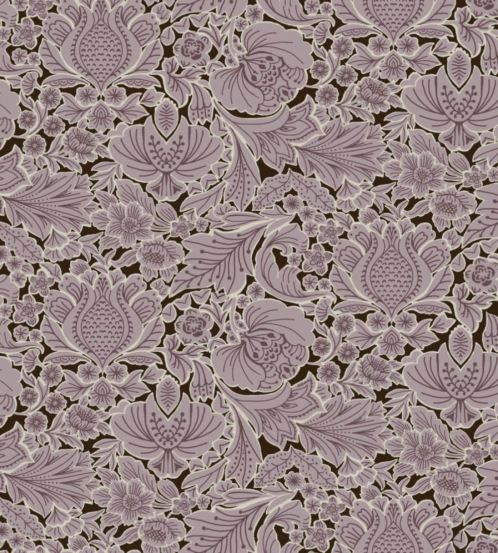 Folk Floral Wallpaper by Parker & Jules Lilac