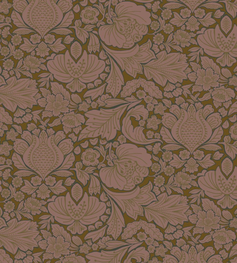 Folk Floral Fabric by Parker & Jules Poison