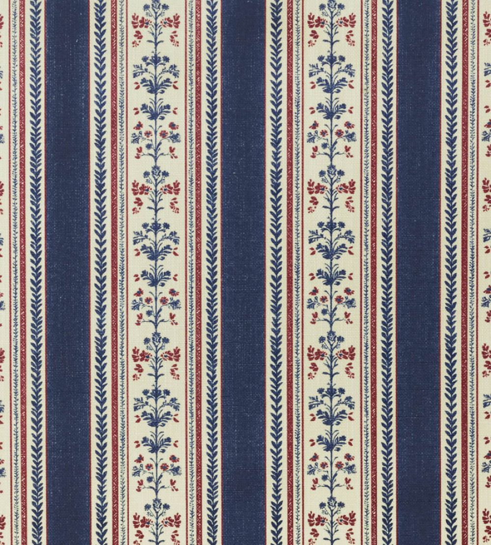 Folk Stripe Fabric by Barneby Gates Navy