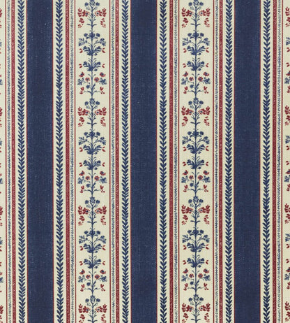 Folk Stripe Fabric by Barneby Gates Navy