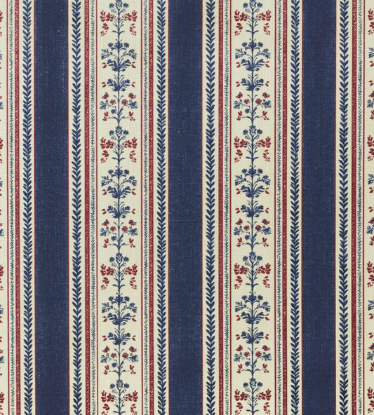 Folk Stripe Fabric by Barneby Gates Navy